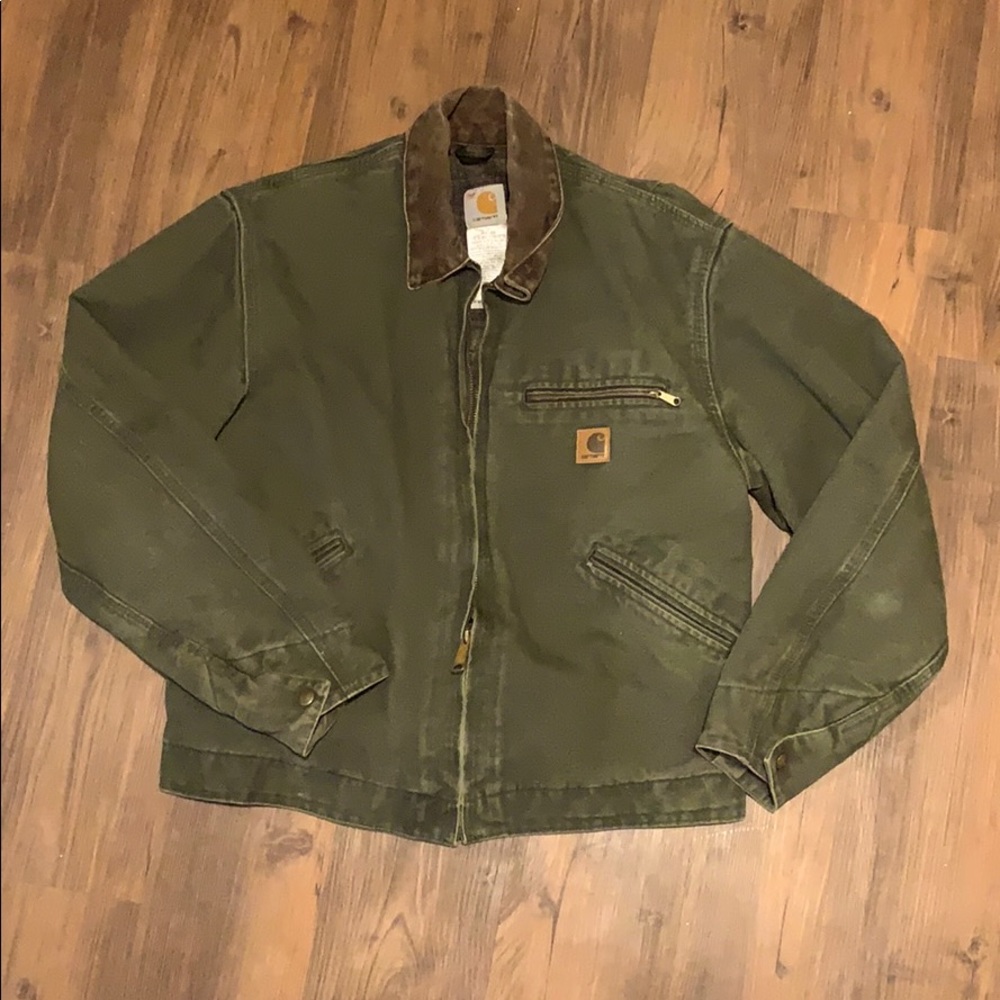 Green Carhartt Jacket Medium Size